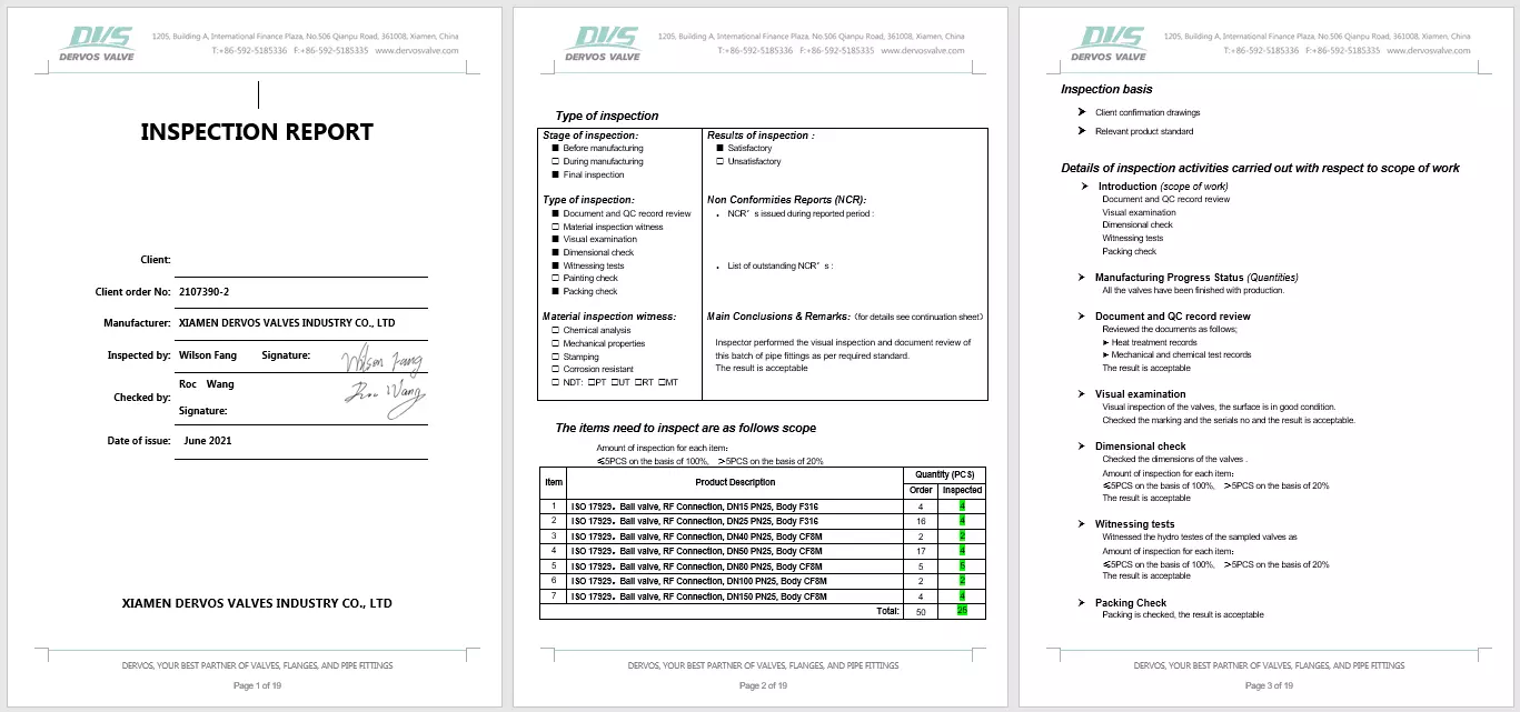 Inspection Report One